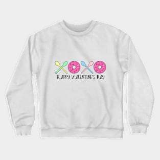 xoxo donuts valentine's day Crewneck Sweatshirt